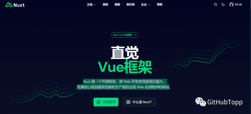GitHub最佳实践-Nuxt 是一个开源框架，使 Web 开发变得简单且强大，创建高性能和生产级的全栈 Web 应用程序和网站-IT面试星球