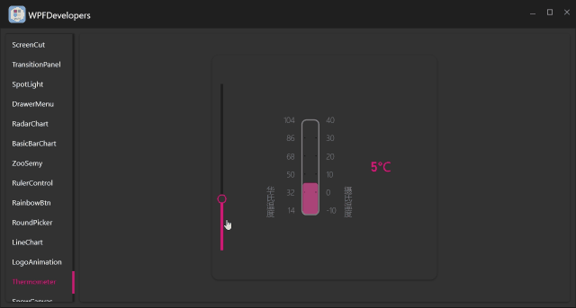WPF 使用 DrawingContext 绘制温度计