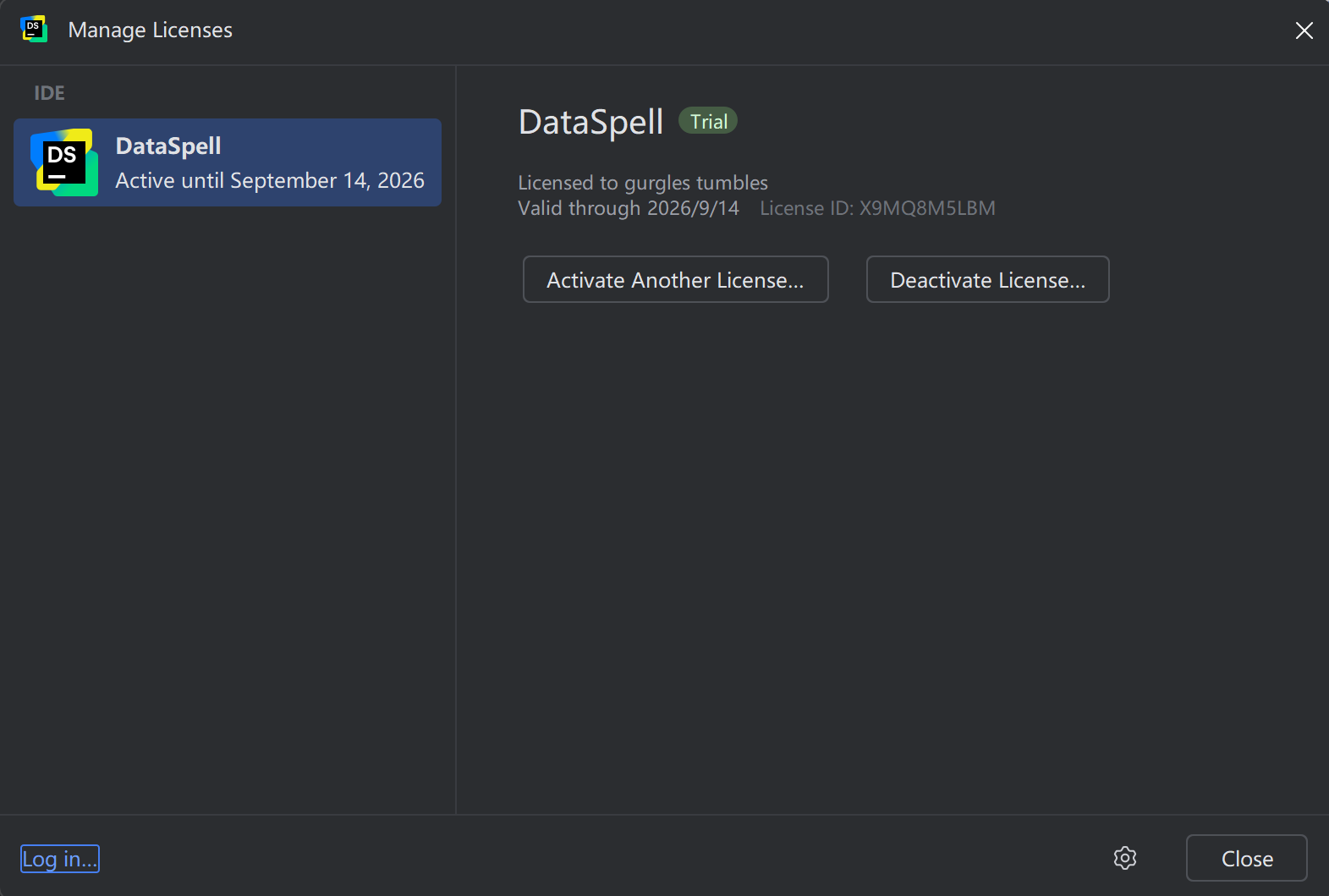 2024.3.2 DataSpell激活教程（亲测有效，附激活码）