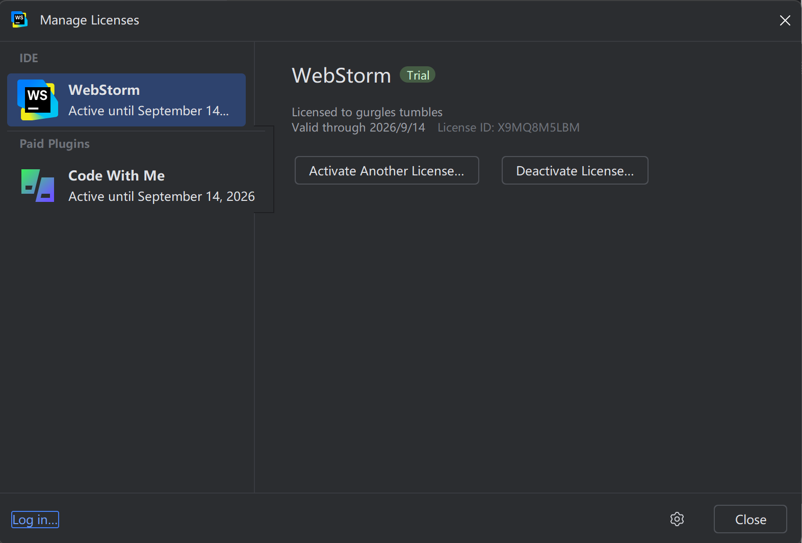 2024.3.5 WebStorm激活教程（亲测有效，附激活码）
